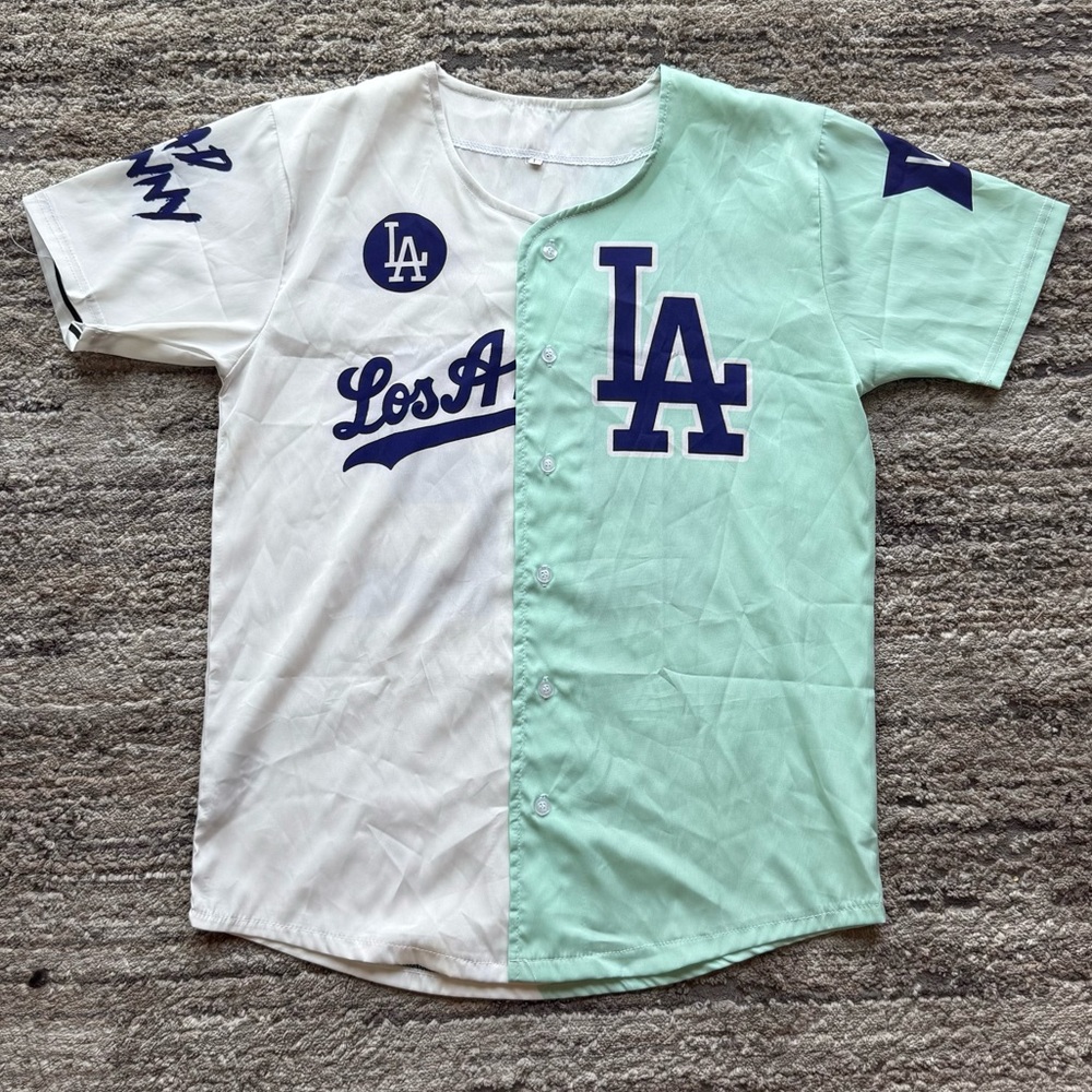 Women’s Bad Bunny and Dodgers Collab Jersey